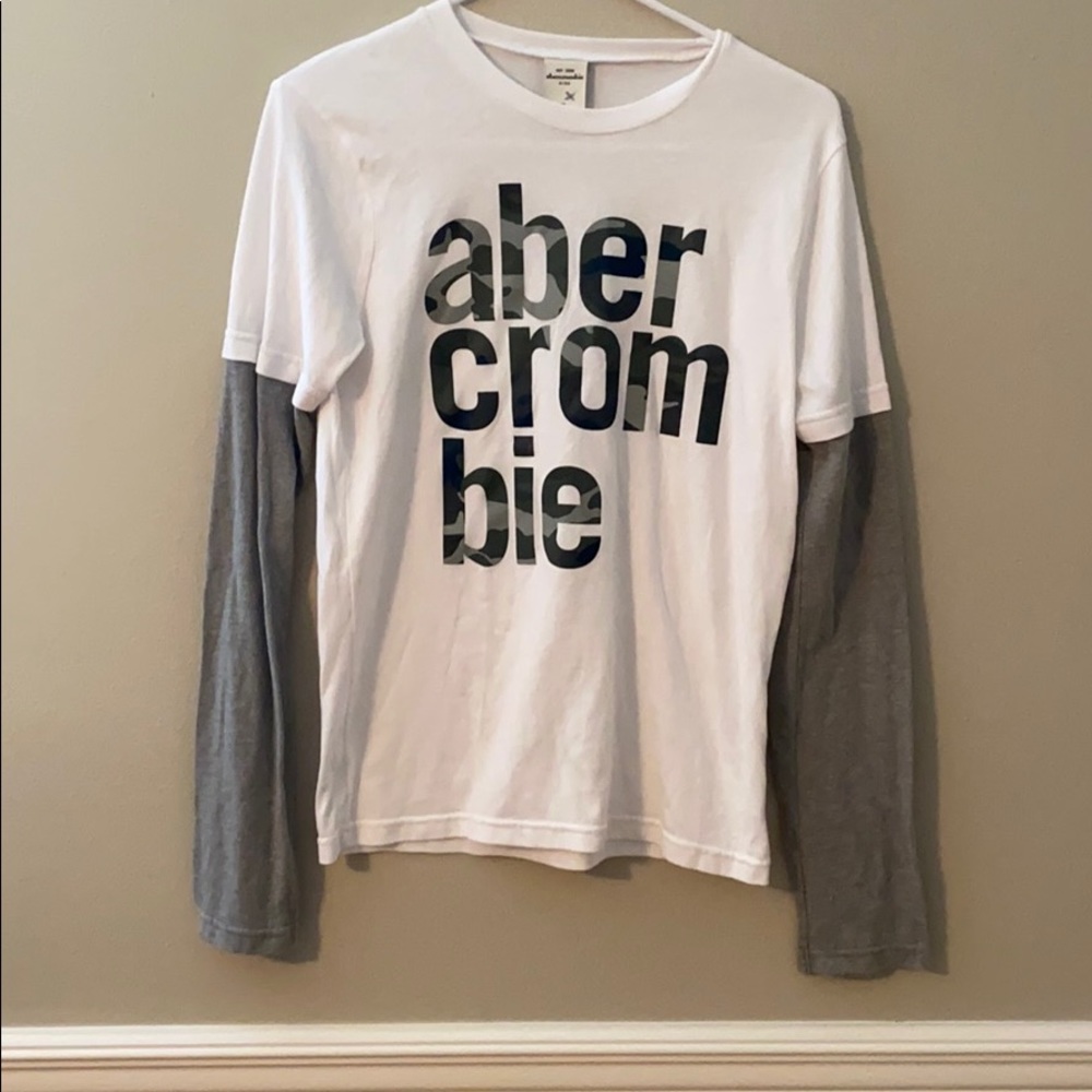 Abercrombie Kids Long Sleeve Tee XL CAMO